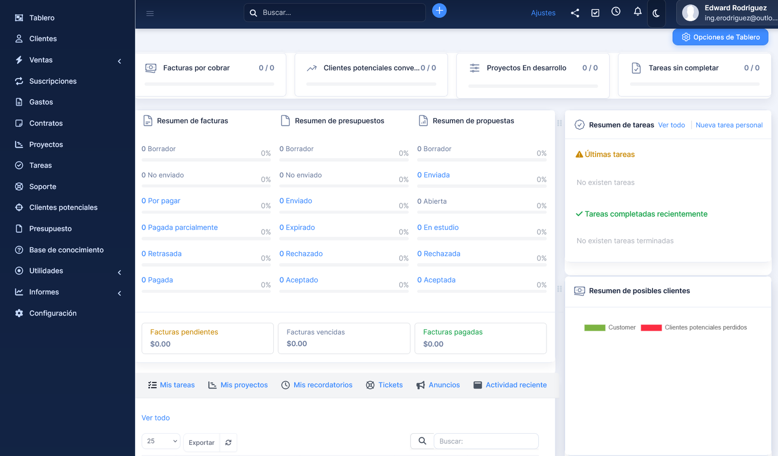 Aplicación ERP